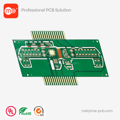 Gold Finger PCB 5G Mobiltelefon 6L Plattierte Gold Schaltplatte Halbloch PCB Schaltplatte
