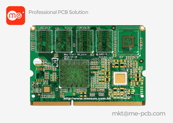 Gold Finger PCB 5G Mobiltelefon 6L Plattierte Gold Schaltplatte Halbloch PCB Schaltplatte
