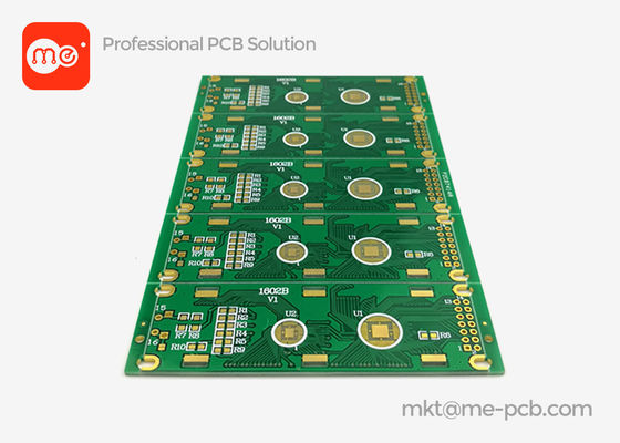 Plattiert mit Gold verbundene elektronische Platte OEM Plattiert mit Gold PCB Doppelseitige Leiterplatte 2L PCB