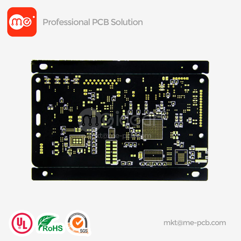 Black Soldermask PCB Printed Circuit Board PCB FR4 PCB Board zwei Schichten PCB Prototyp