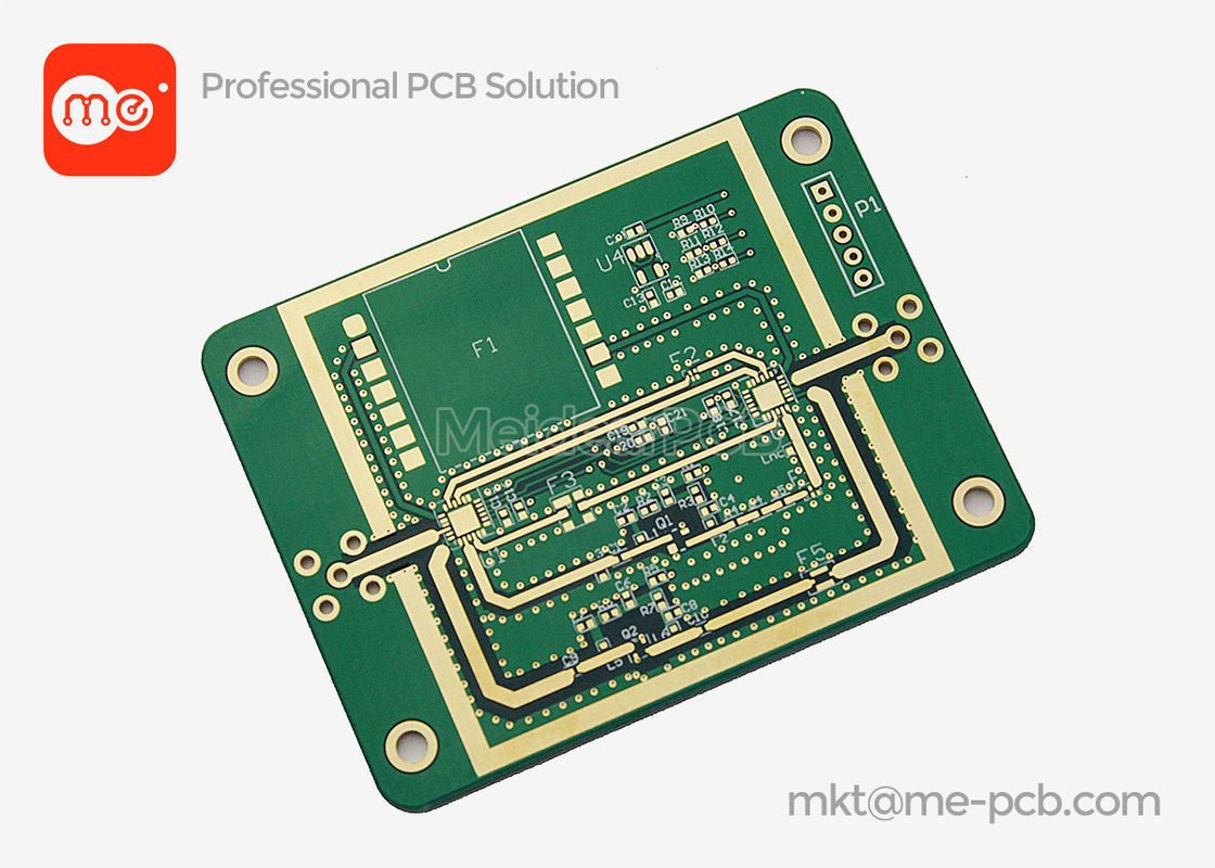 OEM-PCB-Schaltplatten-Maßservice 4L-Impedanzsteuerung mit Edge Metal Plating PCB